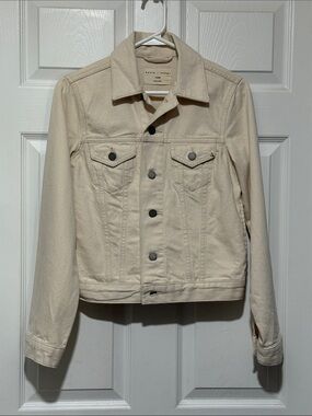basin + range Cream Denim  Jacket size XS